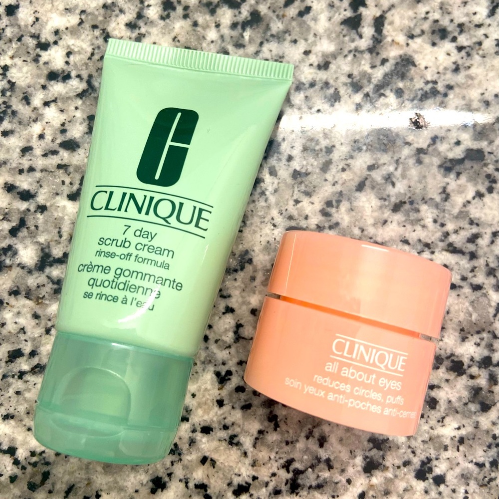 Clinique 7 Day Scrub Cream& All about Eyes Cream